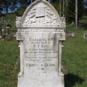 RAW Frederick Clark 1998 :: RAW Elizabeth -1932