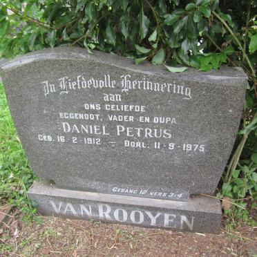 ROOYEN Daniel Petrus, van 1912-1975
