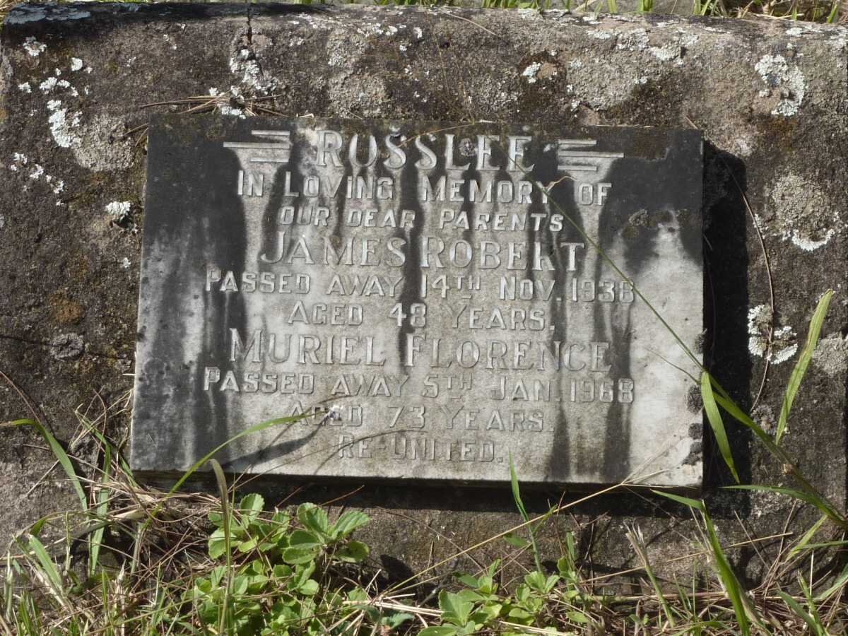ROSSLEE James Robert -1938 &amp; Muriel Florence -1968