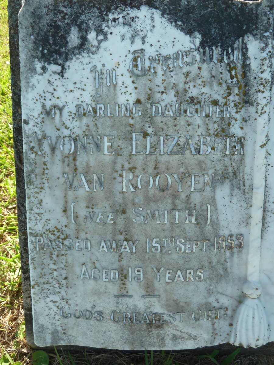 ROOYEN Yvonne Elizabeth, van nee SMITH -1953