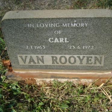 ROOYEN Carl, van 1963-1972