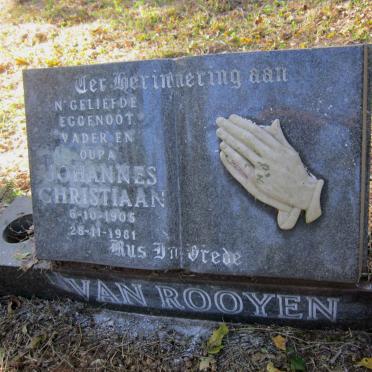 ROOYEN Johannes Christiaan, van 1905-1981