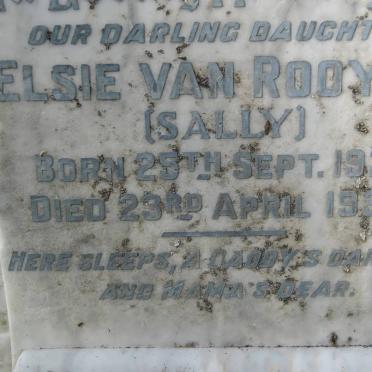 ROOYEN Elsie, van 1926-1934