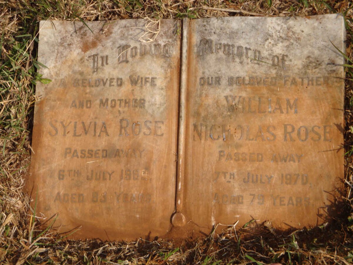 ROSE William Nicholas -1970 &amp; Sylvia -1969