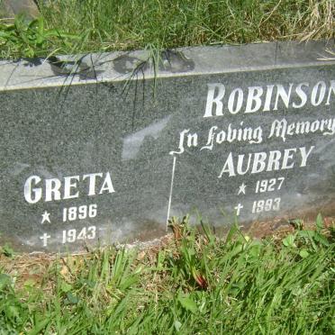 ROBINSON Greta 1896-1943 :: ROBINSON Aubrey 1927-1993