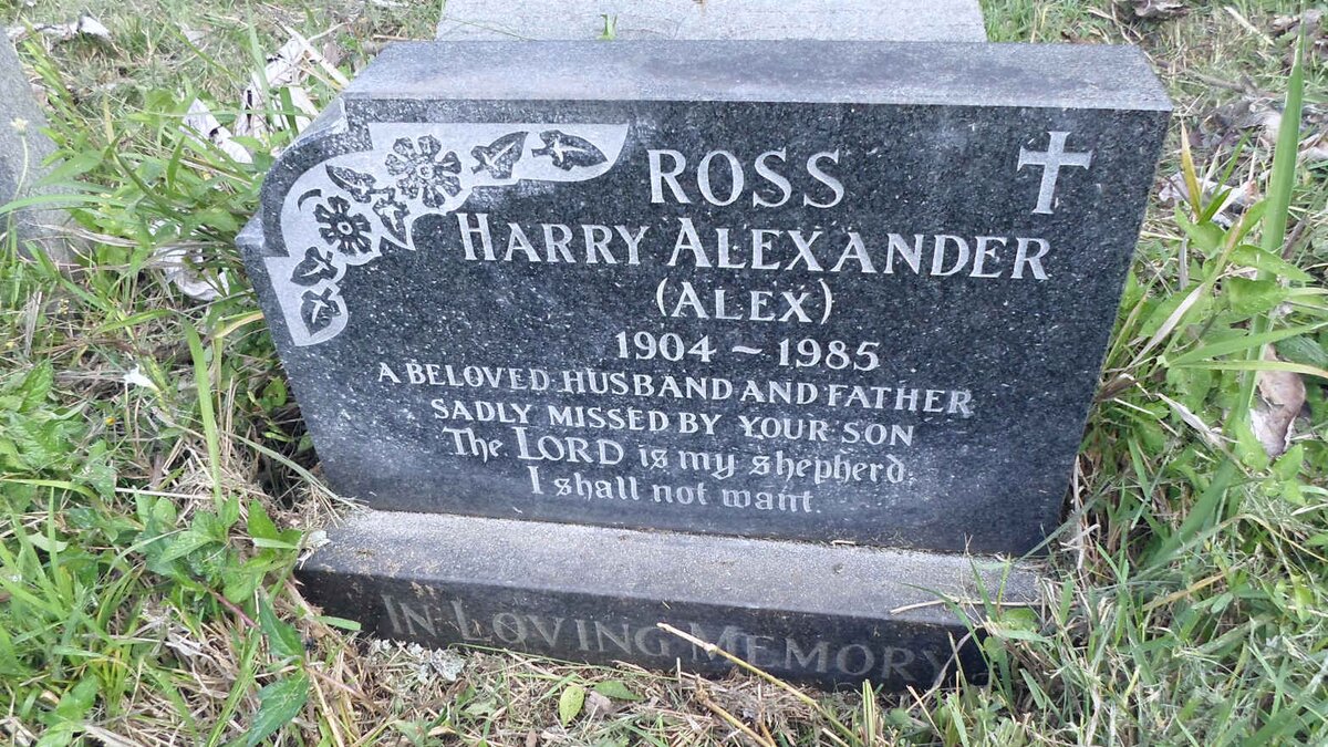 ROSS Harry Alexander 1904-1985
