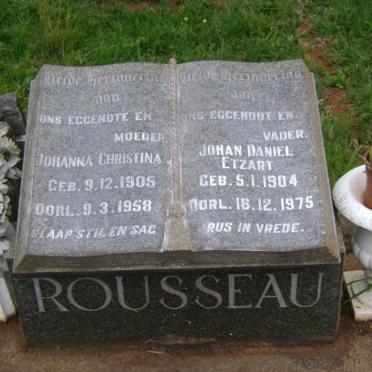 ROUSSEAU Johan Daniel Etzart 1904-1975 &amp; Johanna Christina 1905-1958