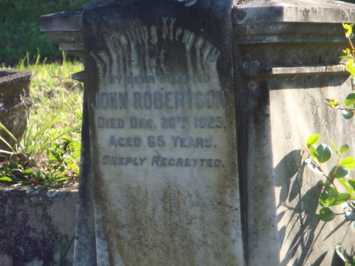 ROBERTSON John -1929