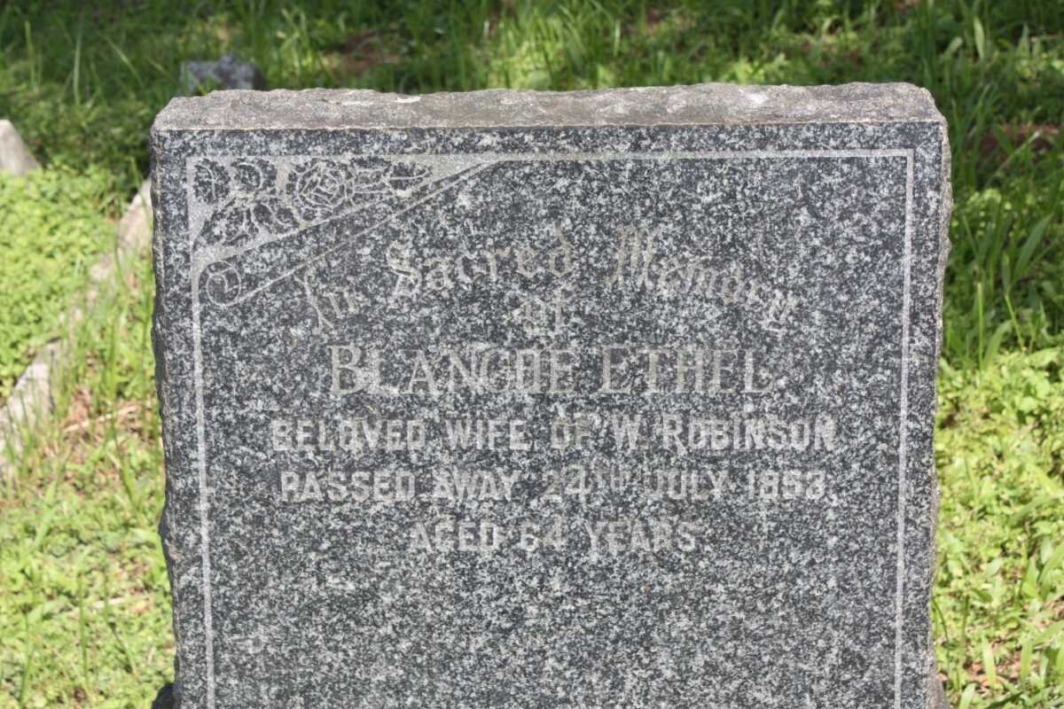 ROBINSON Blanche Ethel -1953