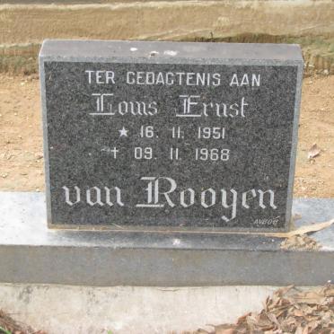 ROOYEN Louis Ernst, van 1951-1968