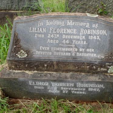 ROBINSON Lilian Florence -1943 :: ROBINSON Elinor Doreen -1947