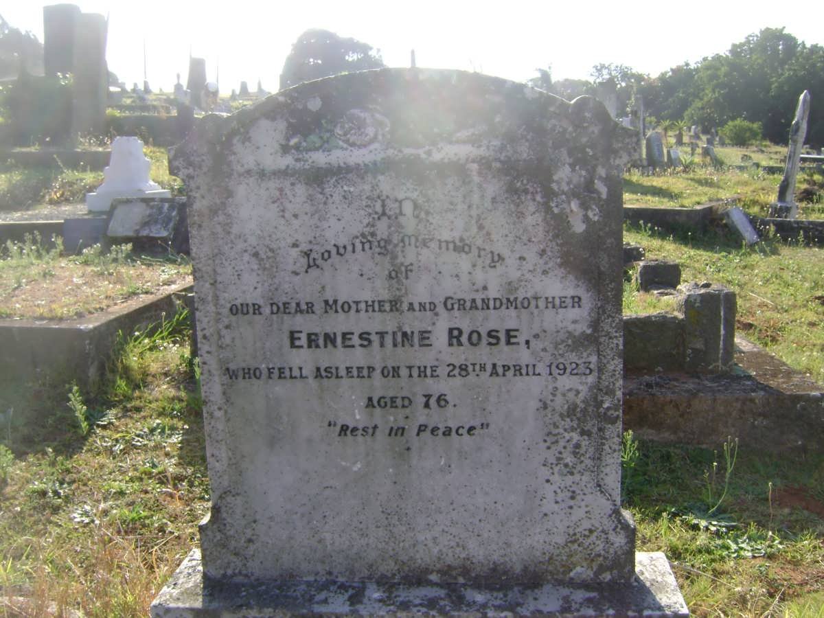 ROSE Ernestine -1923 :: ROSE Ernest Martin -1942 :: ROSE Hedwig -1957