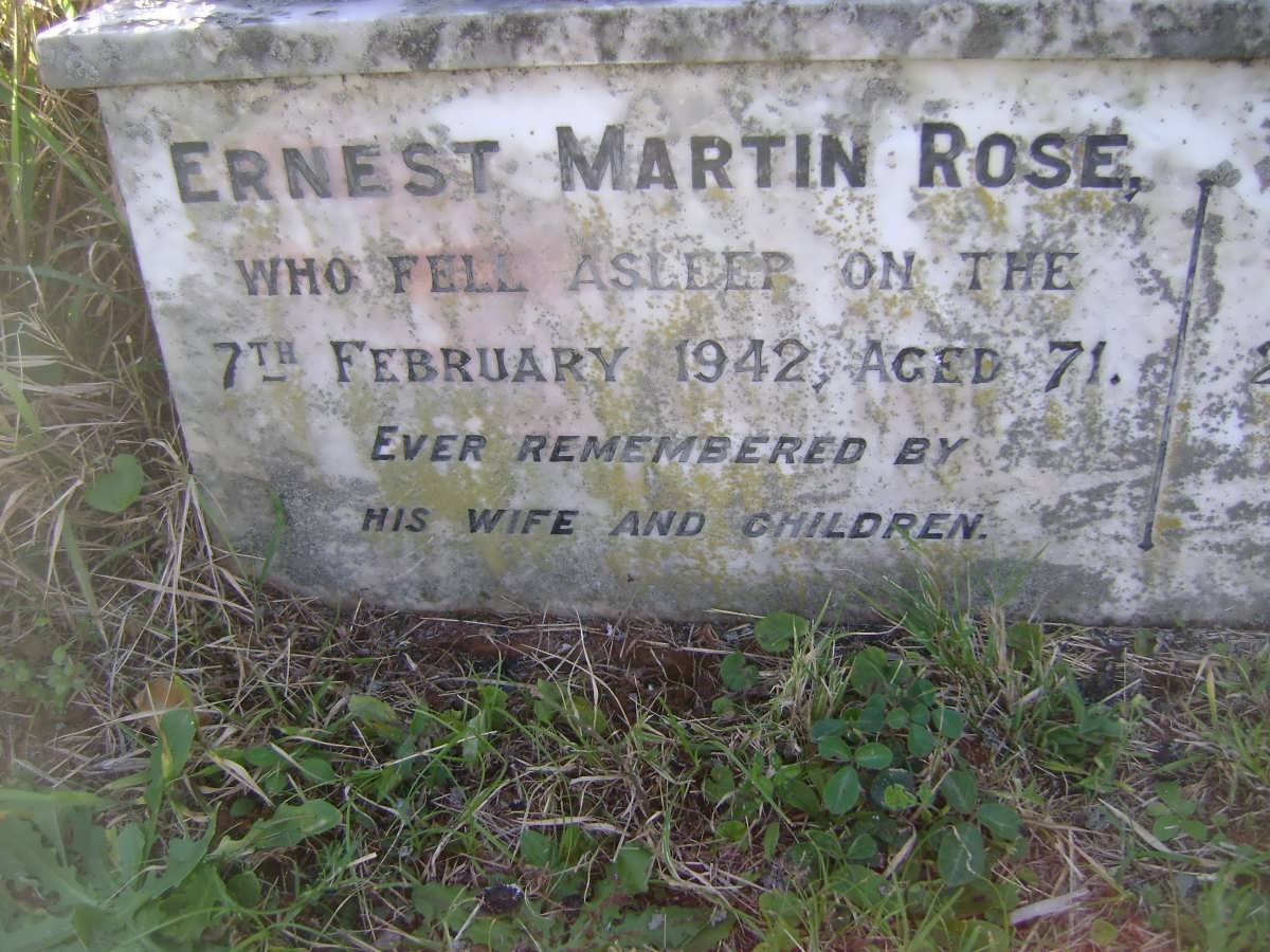 ROSE Ernestine -1923 :: ROSE Ernest Martin -1942 :: ROSE Hedwig -1957