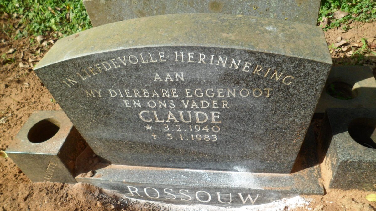 ROSSOUW Claude 1940-1983