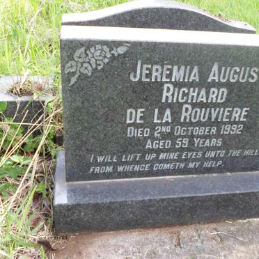 ROUVIERE Jeremia Augus Richard, de la -1992