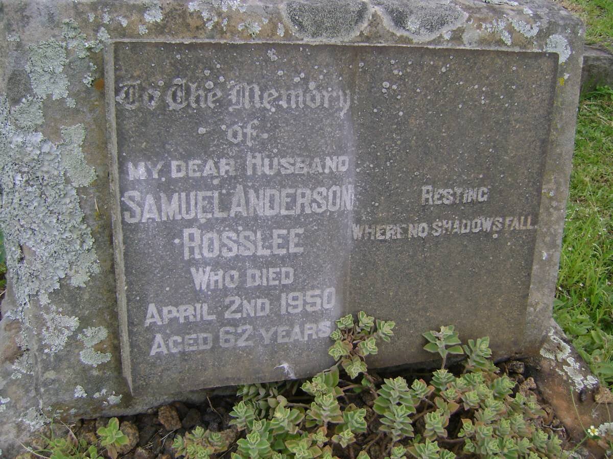 ROSSLEE Samuel Anderson -1950