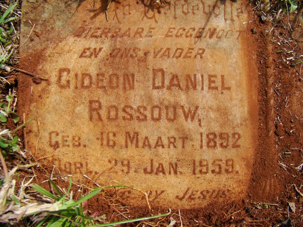 ROSSOUW Gideon Daniel 1892-1959