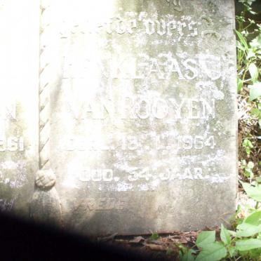 ROOYEN Herklaas J., van  -1964