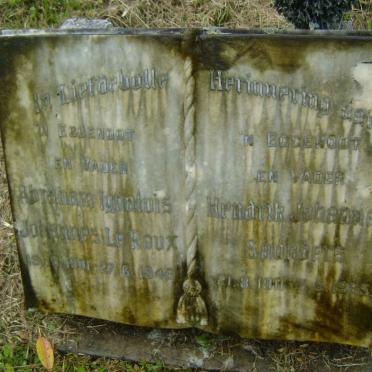 ROUX Abraham Ignatius Johannes, le 1901-1946 :: SAUNDERS Hendrik Johannes 1911-1965