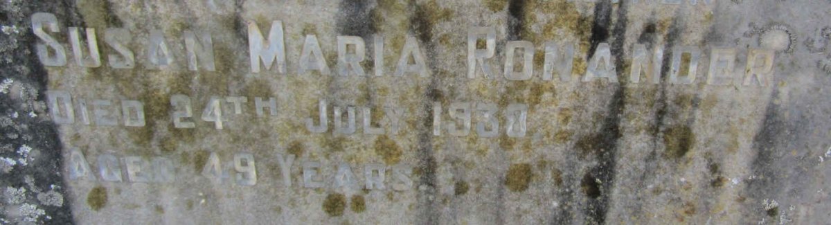 RONANDER Susan  Maria -1938