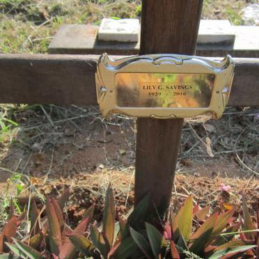 SAVINGS Lily G. 1929-2016