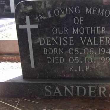 SANDERS Denise Valerie 1943-1991