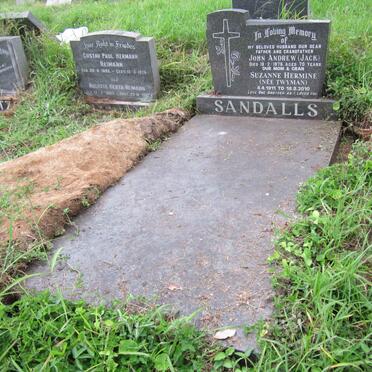 SANDALLS John Andrew -1976 &amp; Suzanne Hermine TWYMAN 1911-2010