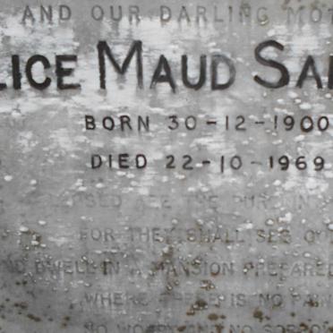 SANDERS Alice Maud 1900-1969 :: MAY Pearl Madge Sylvia -1931