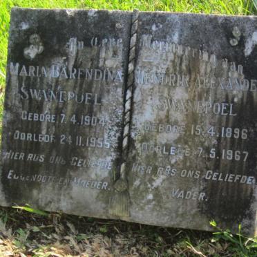 SWANEPOEL Hendrik Alexander 1896-1967 &amp; Maria Barendina 1904-1955