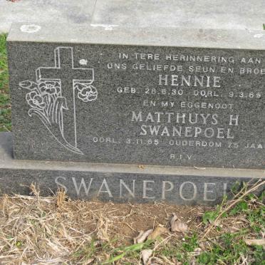 SWANEPOEL Matthuys H. -1965 :: SWANEPOEL Hennie 1930-1965