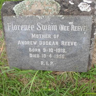 SWAIN Florence nee REEVE 1918-1956