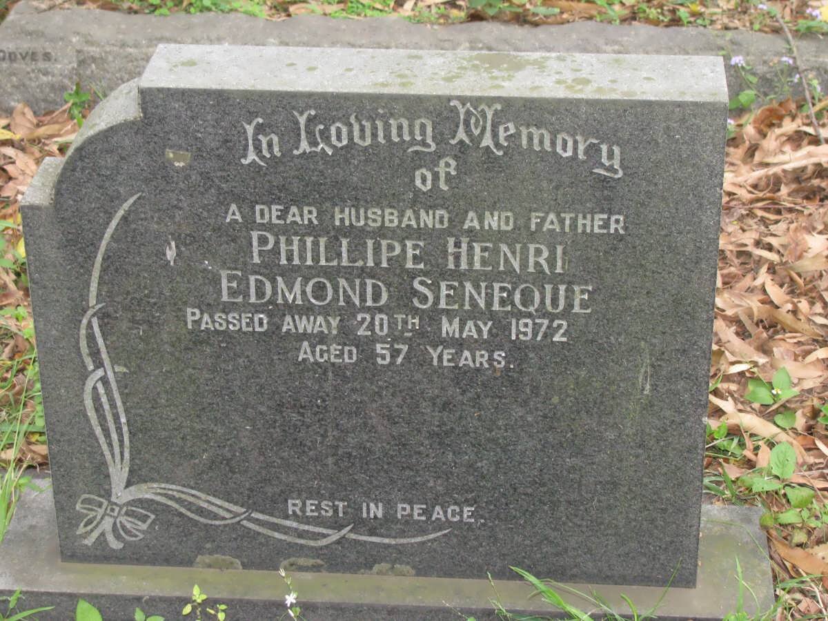 SENEQUE Phillipe Henri Edmond -1972