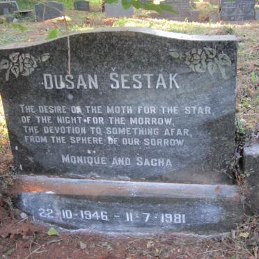 ŠESTÁK Dusan 1946-1981