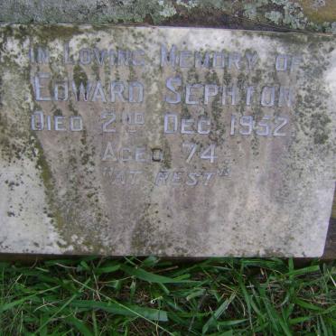 SEPHTON Edward -1952