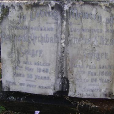 SEAGER Raymond Archibald -1948 &amp; Amelia Elizabeth -1958