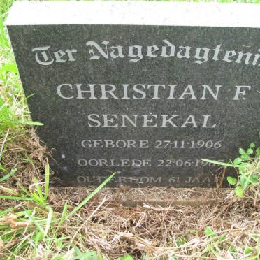 SENEKAL Christian F. 1906-1967