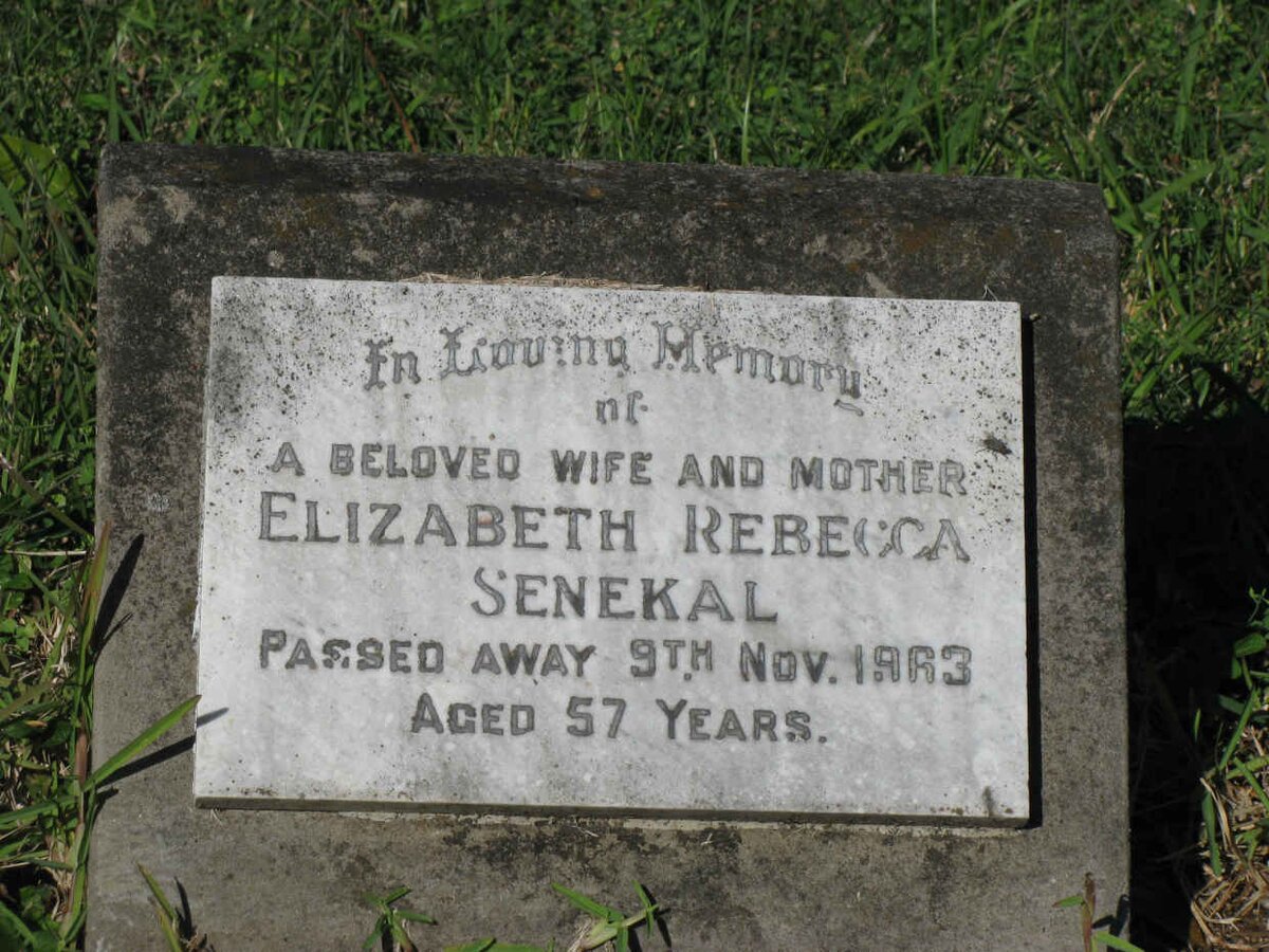 SENEKAL Elizabeth Rebecca -1963