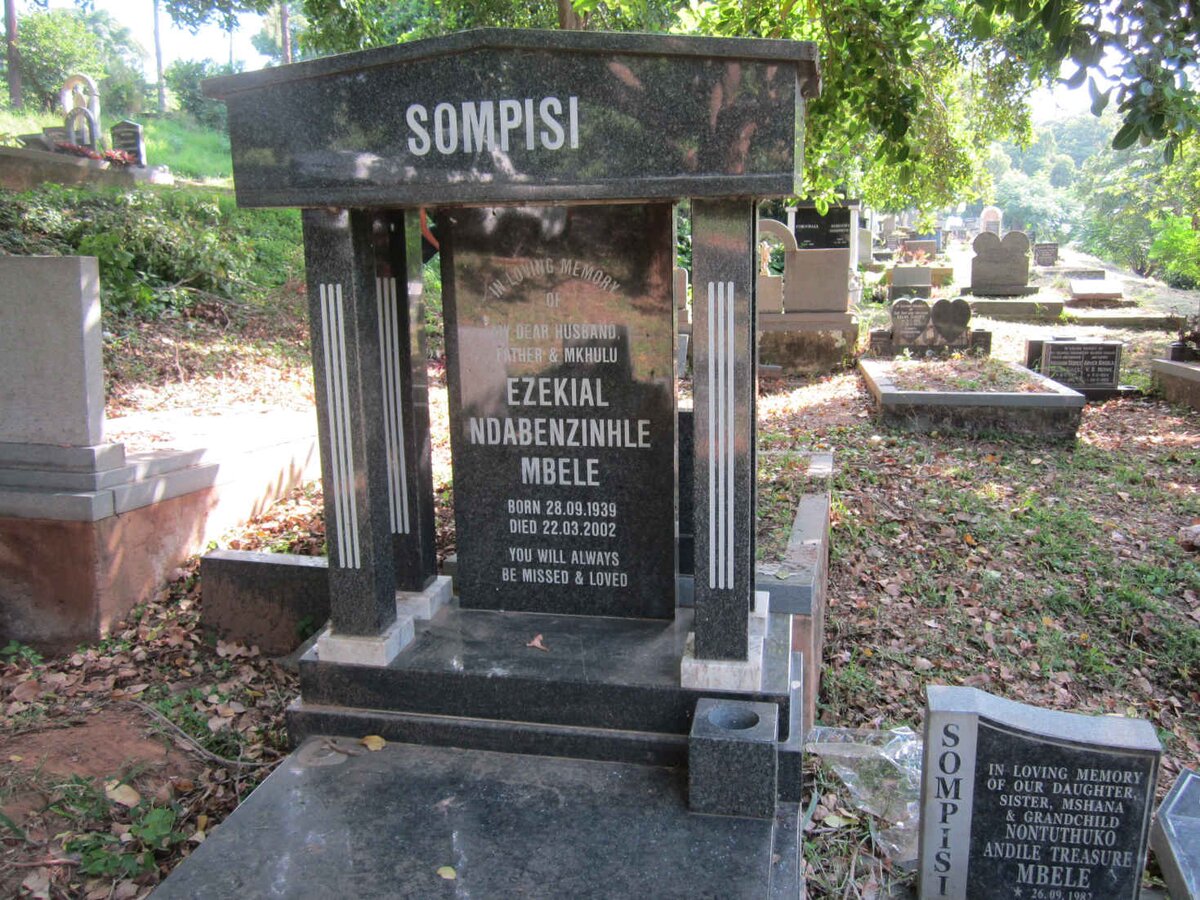 SOMPISI Ezekial Ndabenzinhle Mbele 1939-2002