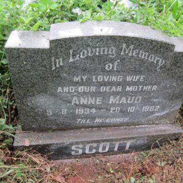 SCOTT Anne Maud 1935-1982