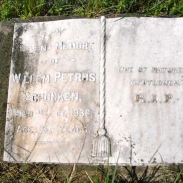 SCHONKEN Willem Petrus -1936