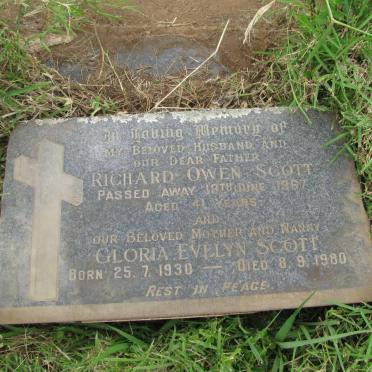 SCOTT Richard Owen -1967 &amp; Gloria Evelyn 1930-1980