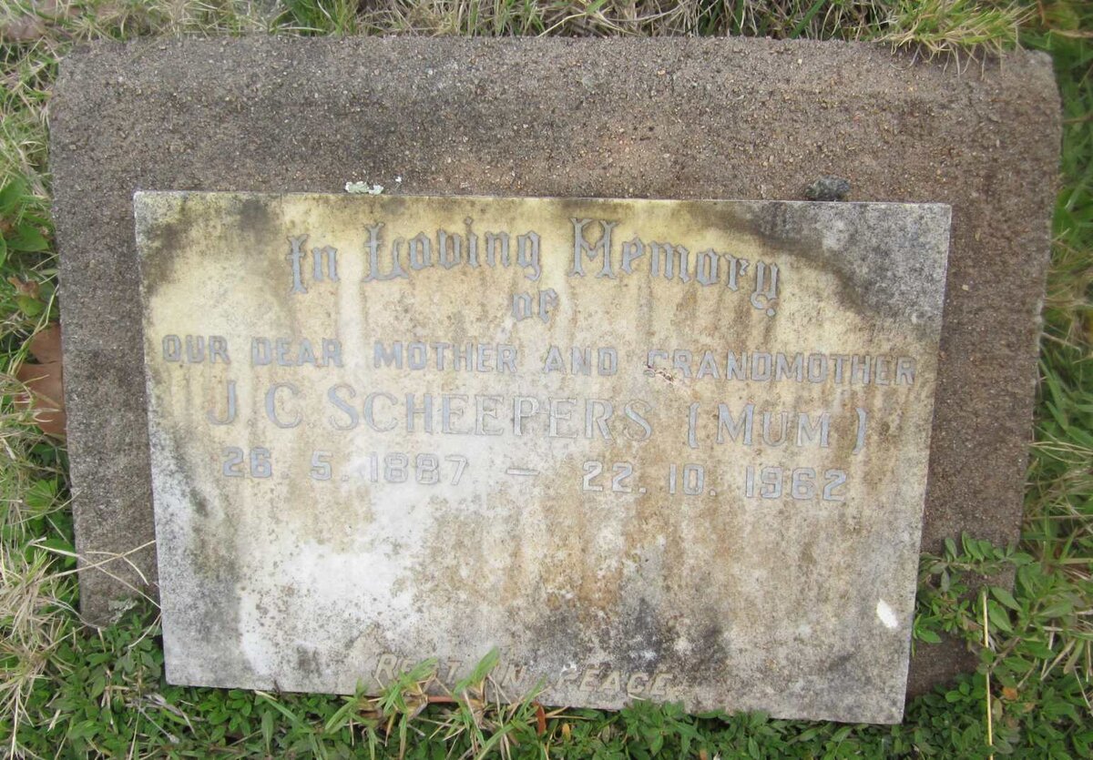 SCHEEPERS Johanna Cornelia 1887-1962