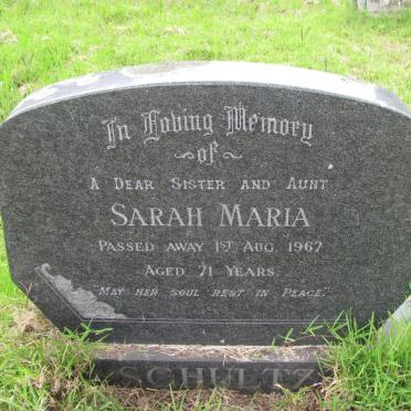 SCHULTZ Sarah Maria -1967