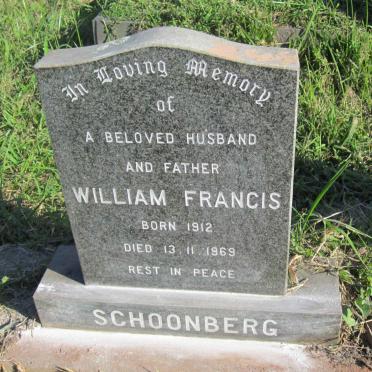 SCHOONBERG William Francis 1912-1969