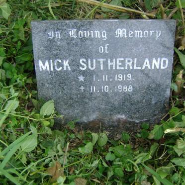 SUTHERLAND Mick 1919-1988