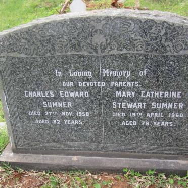 SUMNER Charles Edward -1958 &amp; Mary Catherine STEWART -1960