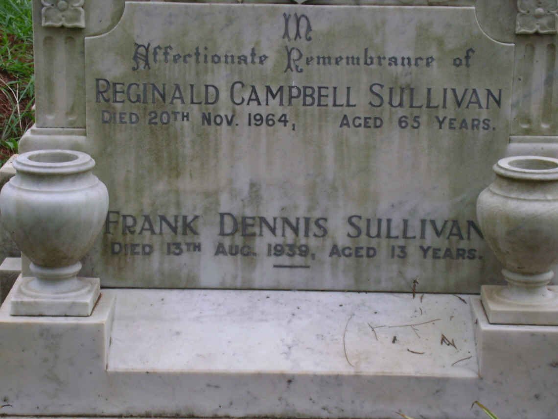 SULLIVAN Reginald Campbell -1964 :: SULLIVAN Frank Dennis -1939