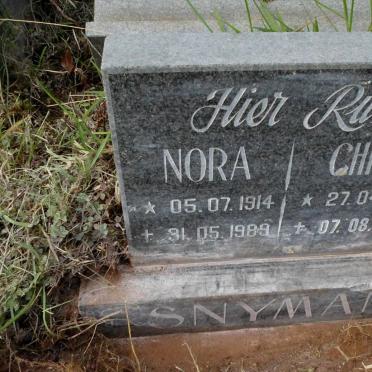 SNYMAN Chris 1916-1998 &amp; Nora 1914-1989