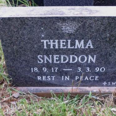 SNEDDON Thelma 1917-1990