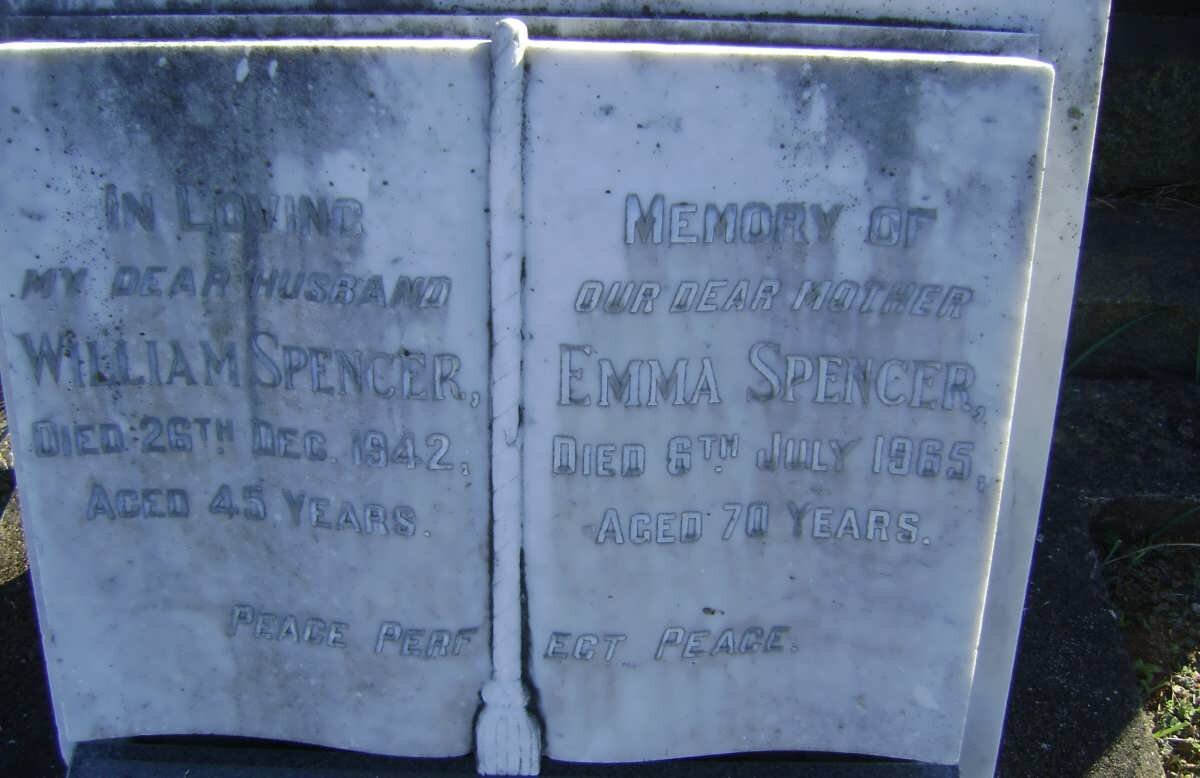SPENCER William -1942 &amp; Emma -1965
